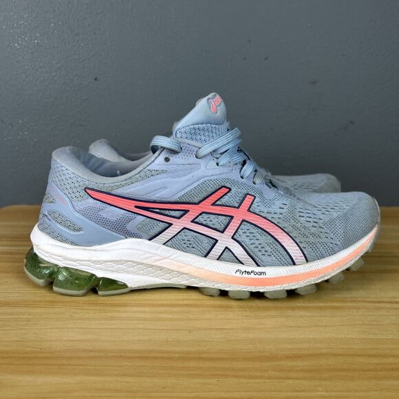 Asics GT-1000 Version Running Shoes Sneakers Sky Blue/Coral Women’s Size 7 - Picture 1 of 12